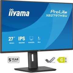 iiyama ProLite XB2797HSU-B1 27" IPS 1920x1080 Full HD Monitor - Exceptional Clarity & 120Hz Refresh Rate for Ultimate Gaming & M